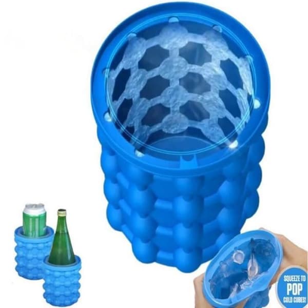 Ice Cube-bricka Ice Cube Maker Silikonformar Ice Hink Ice Cube Maker 2 i 1 Ice Cube Silikonformar Ice Hink Ice Cube Maker
