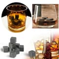 Miniatyrbild 3 av 4: HK11470-Glaserade whiskystenar. Kylande kuber. granitficka. återanvändbar. 9 stycken