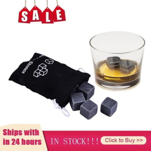 GL00506-Återanvändbara kylande whiskystenar. 6 stycken. isstenar. naturstenar. Bar. vin. bröllopspresent