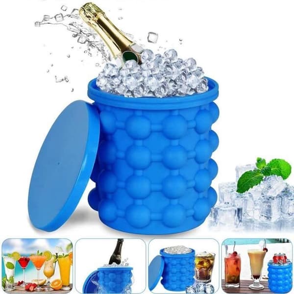 Ice Cube bricka, Ice Cube Magic Ice Cube Maker Silikon Ice Cube Hink Ice Cube Form med lock Ice Genie