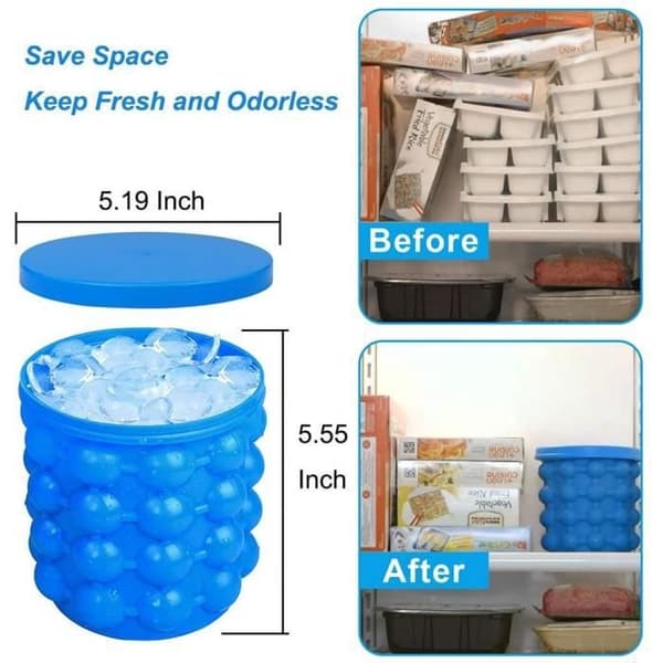 ISBEHÅLLARE Bricka Glaccedilons Silikonishinkar med lockformar Agrave Glaccedilons Ice Cube Maker Magiqu30