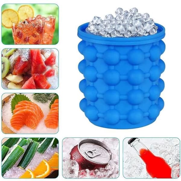 Ice Cube Brickor, Ice Cube Maker, Ice Cube Form med lock, Magic Ice Cube hink Iskuber-Ishink-UPPFRISKARE