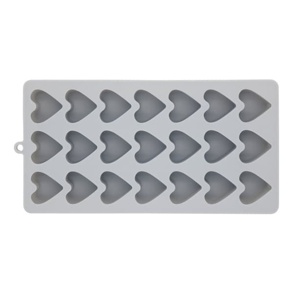 Isbitsform i silikon med lock, 21 iskuber