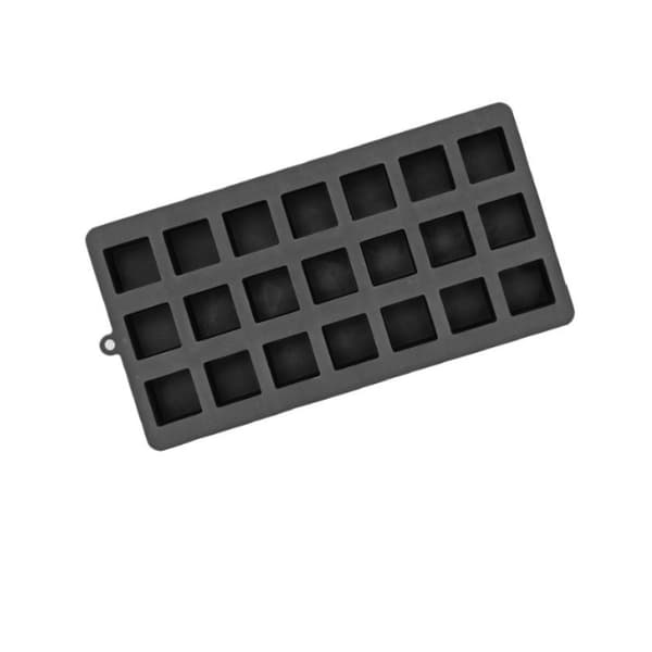 Iskubsbricka i Silikon med Lock Svart