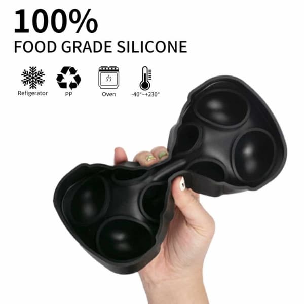 2-Pack stor silikon isform for 8 iskuler Runde isbitkuler
