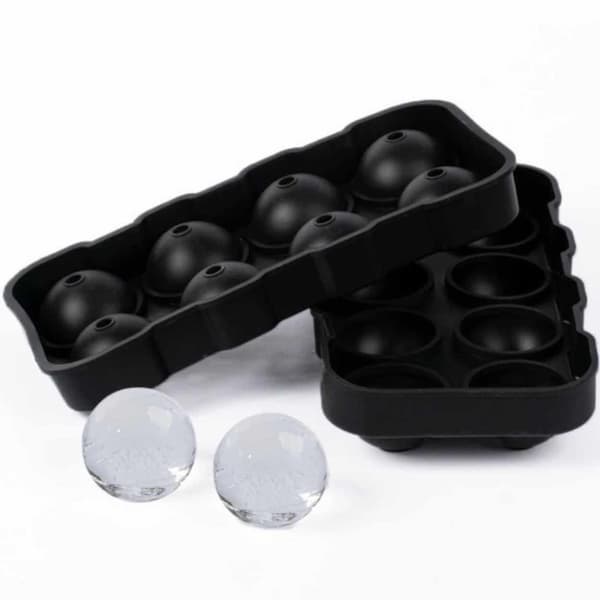 2-Pack stor silikon isform for 8 iskuler Runde isbitkuler