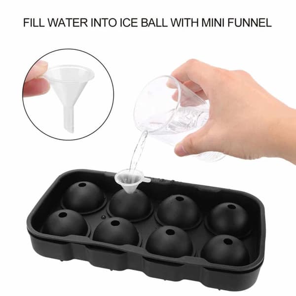 2-Pack stor silikon isform for 8 iskuler Runde isbitkuler