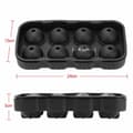 Miniatyrbilde 9 av 9: 2-Pack stor silikon isform for 8 iskuler Runde isbitkuler