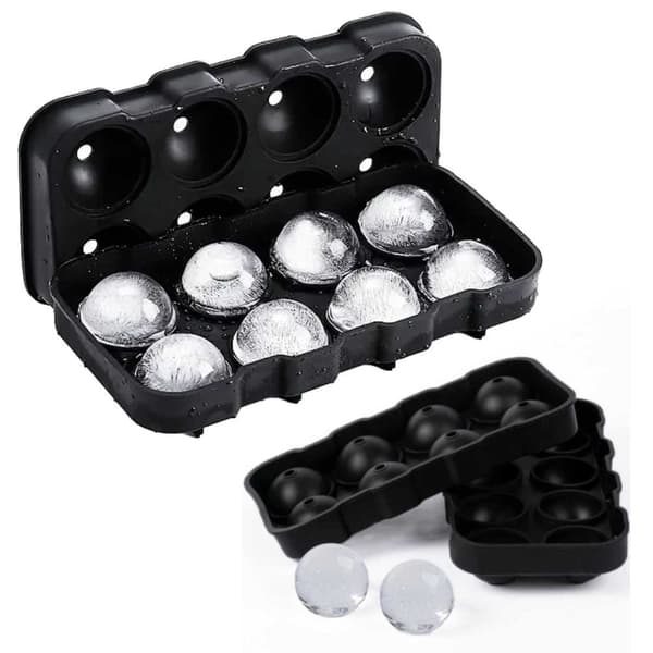 2-Pack stor silikon isform for 8 iskuler Runde isbitkuler