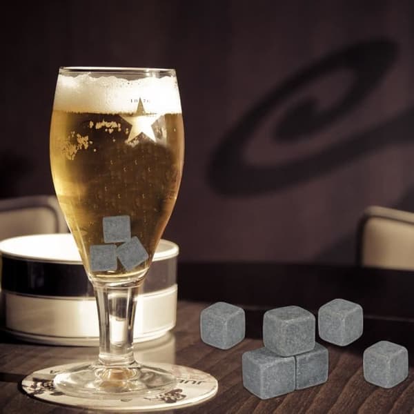 Issten Iskuber Whiskystenar Paket med 9 st Whiskey Chilling Stone Iskuber Drycker Vin Ölkylare Barware