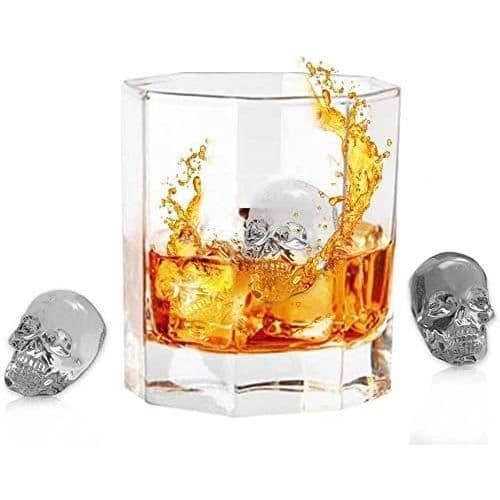 ICE BOX - ICE BAG Iskubsformar Skull Ice Cubes, Glassformar 3D silikonglassskalle I317