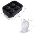 Miniatyrbild 2 av 4: ICE BAG 3D skalle form realistisk skalle form design dessa iskub formar kan göra dina drinkar riktigt g201