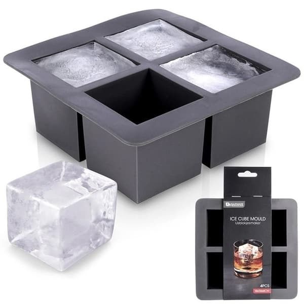 Stor silikon isbitsform 15,5x15,5x6 cm Xxl Cube Maker