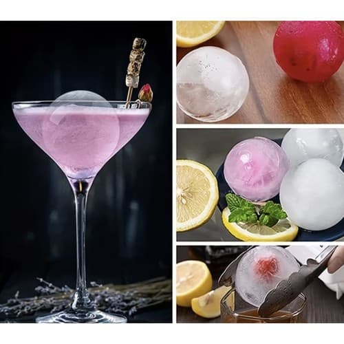 2-Pack stablebare silikonformer for iskuler og isbiter XXL store isbiter