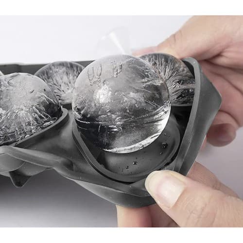 2-Pack stablebare silikonformer for iskuler og isbiter XXL store isbiter