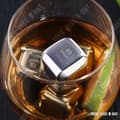 Miniatyrbild 4 av 4: TD® Ice Cube Stone Whisky Återanvändbar rostfritt stål Alkoholvin Högkvalitativ present för män Dryckskylarset med 4