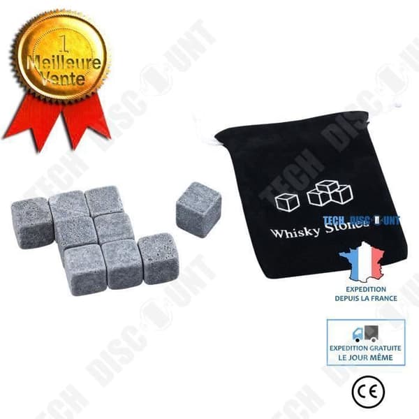 TD® Set med 9 Whiskystenar Drink Cooler Cocktail Glaze Frys Frys Kyld Drink Konstgjorda isbitar