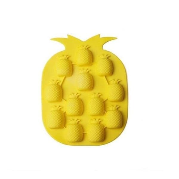 Ishink - Ananas - Silikon - 14 x 18,5 cm - Utan BPA - Gul
