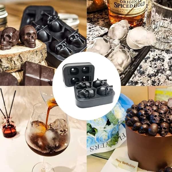 Isform Dödskallar – Silikon Is/Choklad/Geléform