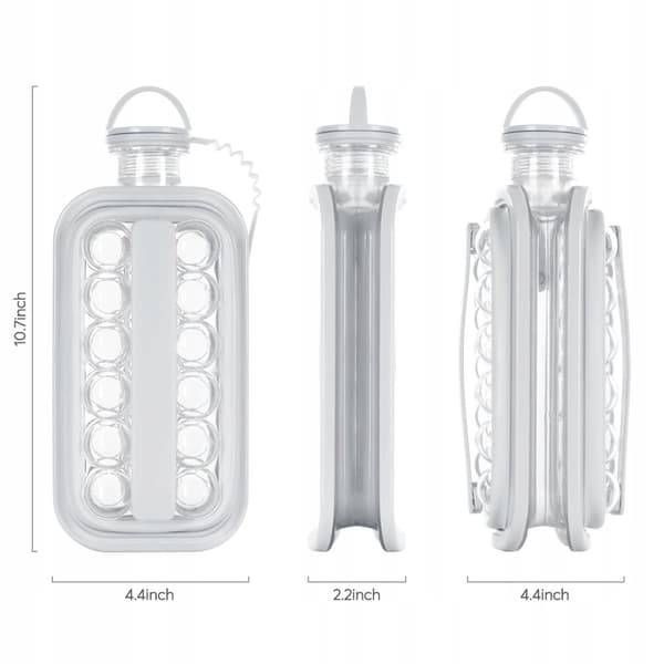 ICE Mold -pullo kannettava rantaleirintä-piknik Tritan 2in1 -liukupullo 17x