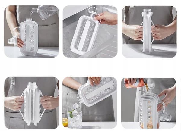 ICE Mold -pullo kannettava rantaleirintä-piknik Tritan 2in1 -liukupullo 17x