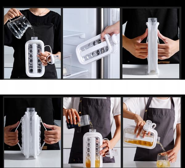 ICE Mold -pullo kannettava rantaleirintä-piknik Tritan 2in1 -liukupullo 17x