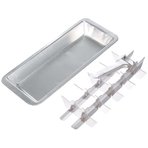 Isbricka i aluminium med utkastarspak