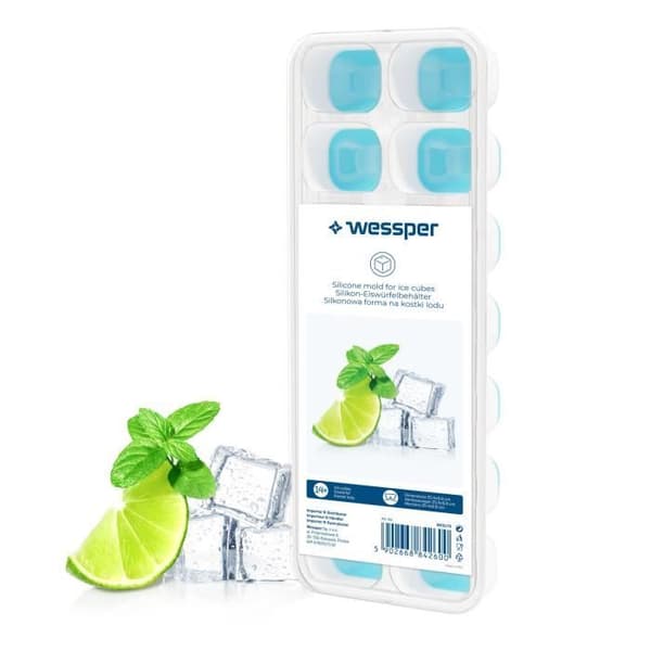 Iskubsform - WESSPER - 14 kuber - Flexibelt silikon - Livsmedelssäker - Hållbar