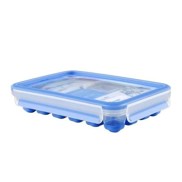 Isbitsbricka - EMSA - Clip & Close - 24 kuber - Blå - BPA-fri