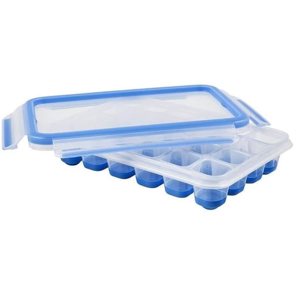 Isbitsbricka - EMSA - Clip & Close - 24 kuber - Blå - BPA-fri