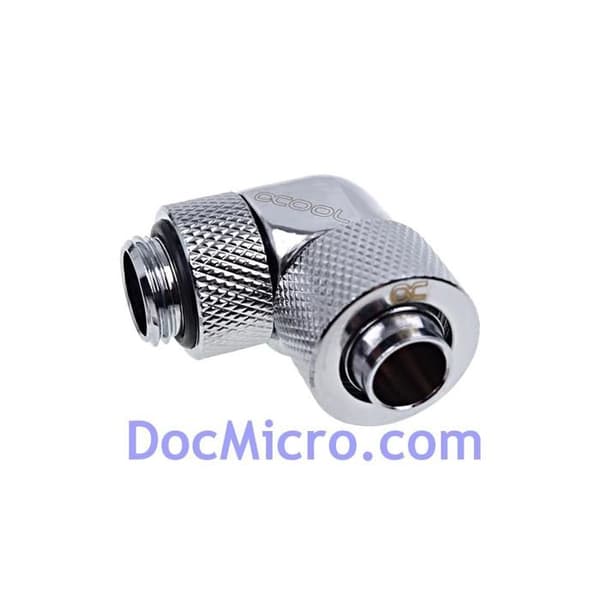 Raccord - Alphacool - Eiszapfen-koppling 90° - 13-10mm - Krom - Vätskesystem för kylning