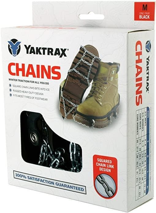 YAKTRAX CHAINS, broddar med snökedjor för kängor