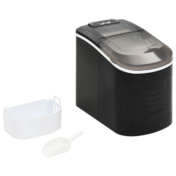 vidaXL isterningemaskine 2,4 l 15 kg/24 t. sort