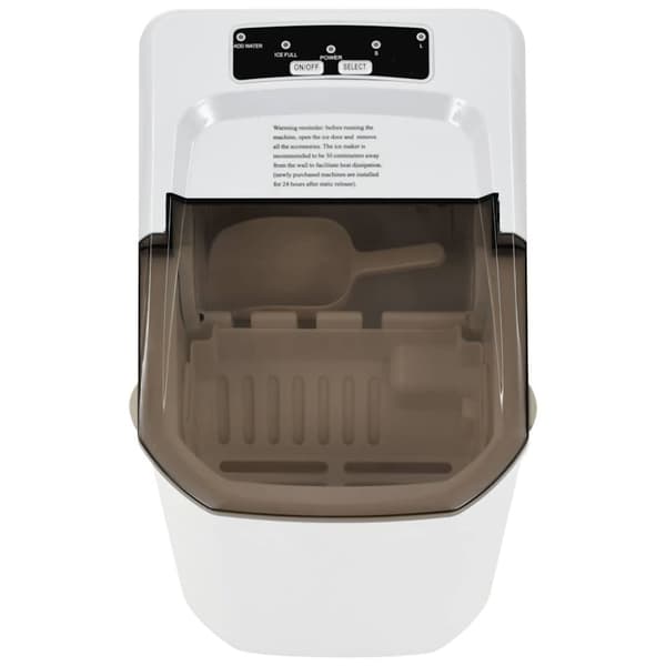 vidaXL Isbitmaskin 1,4 L 15 kg / 24 t hvit