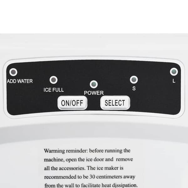 vidaXL Isbitmaskin 1,4 L 15 kg / 24 t hvit