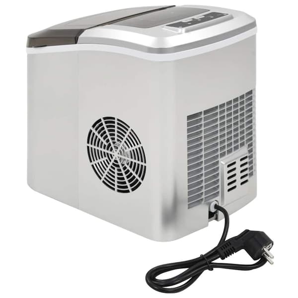 vidaXL Ismaskin 2,4 L 15 kg / 24 tim silver