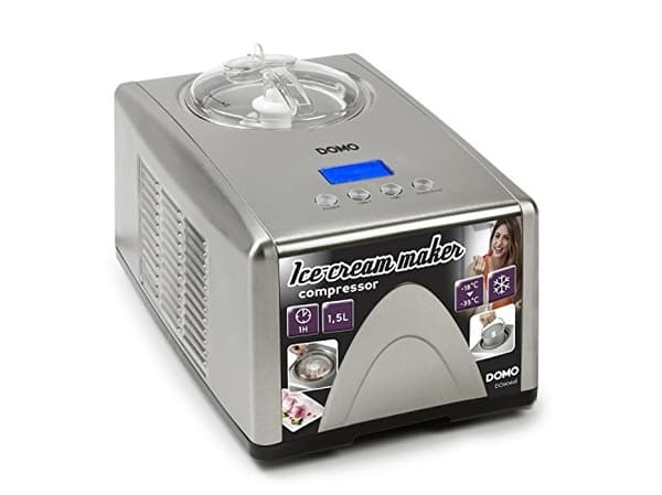Domo DO9066I, Glassmaskin med kompressor, 1,5 l, 60 min, 1 hoar, -18 - -35 ° C, Rostfritt stål
