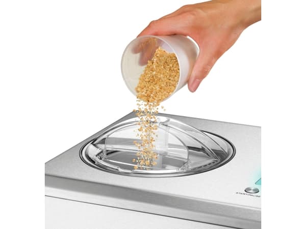 Unold 48876 Eismaschine Nobile mit digitalem Timer, 2l, Edelstahl/silber