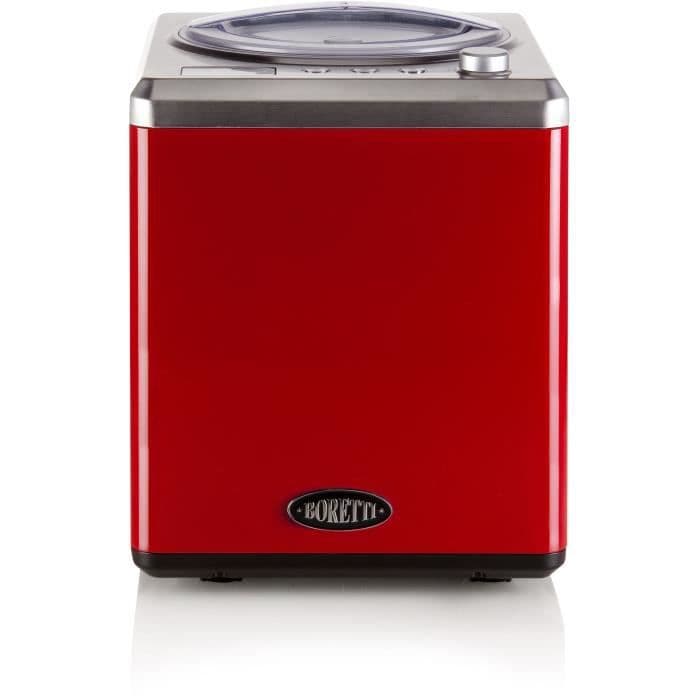 BORETTI B101 Automatisk isproducent 2 L - 180 W - Med kompressor - Temperaturer -18 ° C til -35 ° C - Rød
