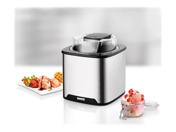 UNOLD 48855 Gelato - Glassmaskin - 1.5 liter - 12 W - rostfritt stål/svart