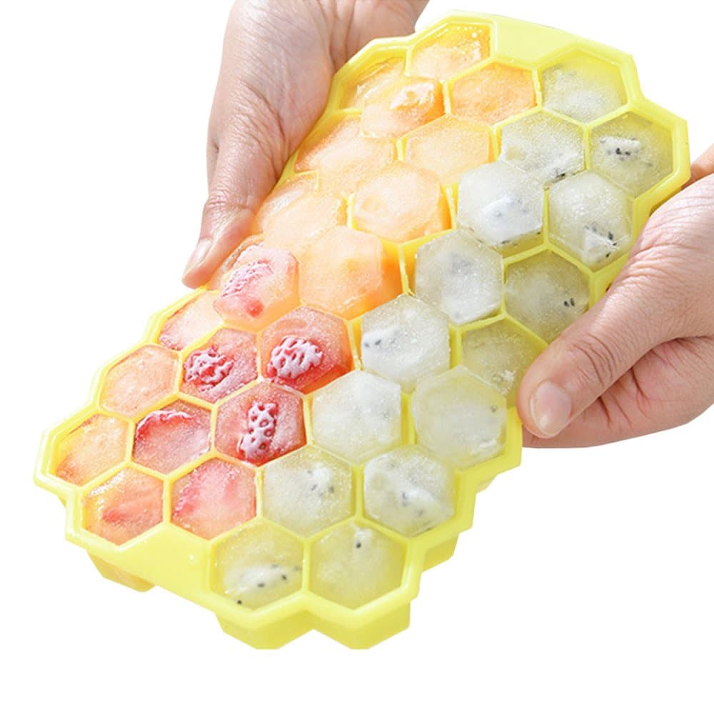 Isform Bakform för Isbitar Hexagon Iskubsform Silikon