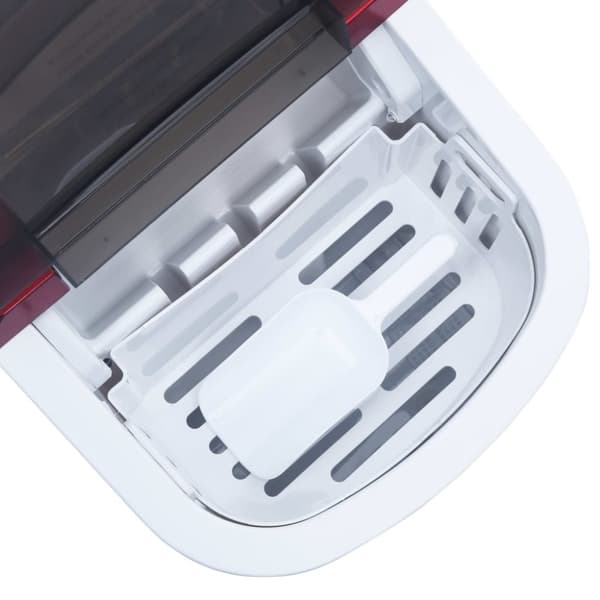 vidaXL Isbitmaskin 2,4 L 15 kg / 24 t rød