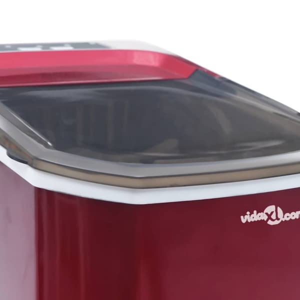 vidaXL Isbitmaskin 1,4 L 15 kg / 24 t rød