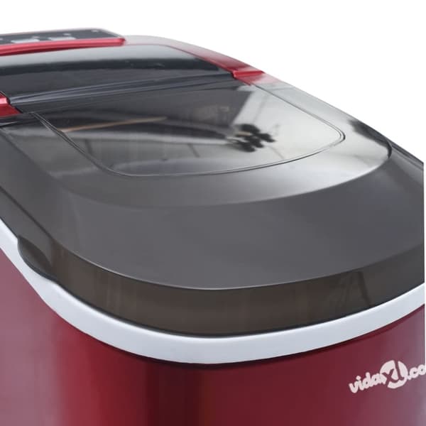 vidaXL isterningemaskine 2,4 l 15 kg/24 t. rød