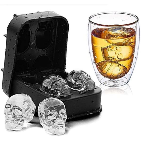 Jää / suklaa / Jellyform 3D Skull Whiskey