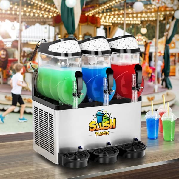 Royal Catering Slushmaskin - 3 x 10 liter - LED