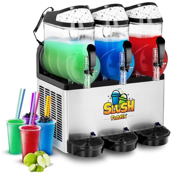 Royal Catering Slushmaskin - 3 x 10 liter - LED