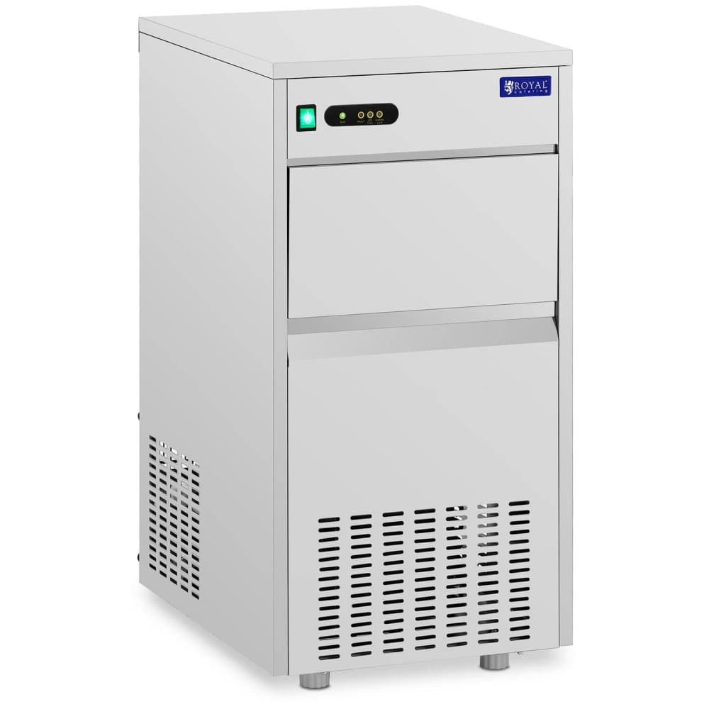 Royal Catering Isbitsmaskin - 30 kg/24 h - 7 kg kapacitet - 240 W - rostfritt stål - Royal Catering