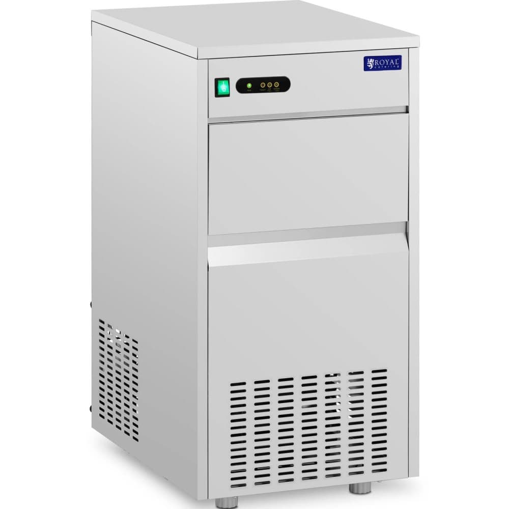Royal Catering Isbitsmaskin - 25 kg/24 h - 7 kg kapacitet - 240 W - rostfritt stål - Royal Catering