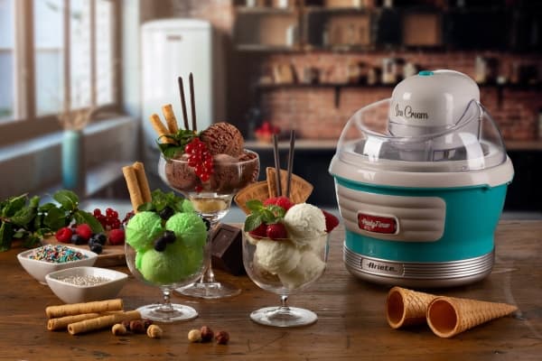 Ariete 0643/01, Gelkapsel-glassmaskin, 1,5 l, 1 hoar, Ljusblå, 30 min, 24 h